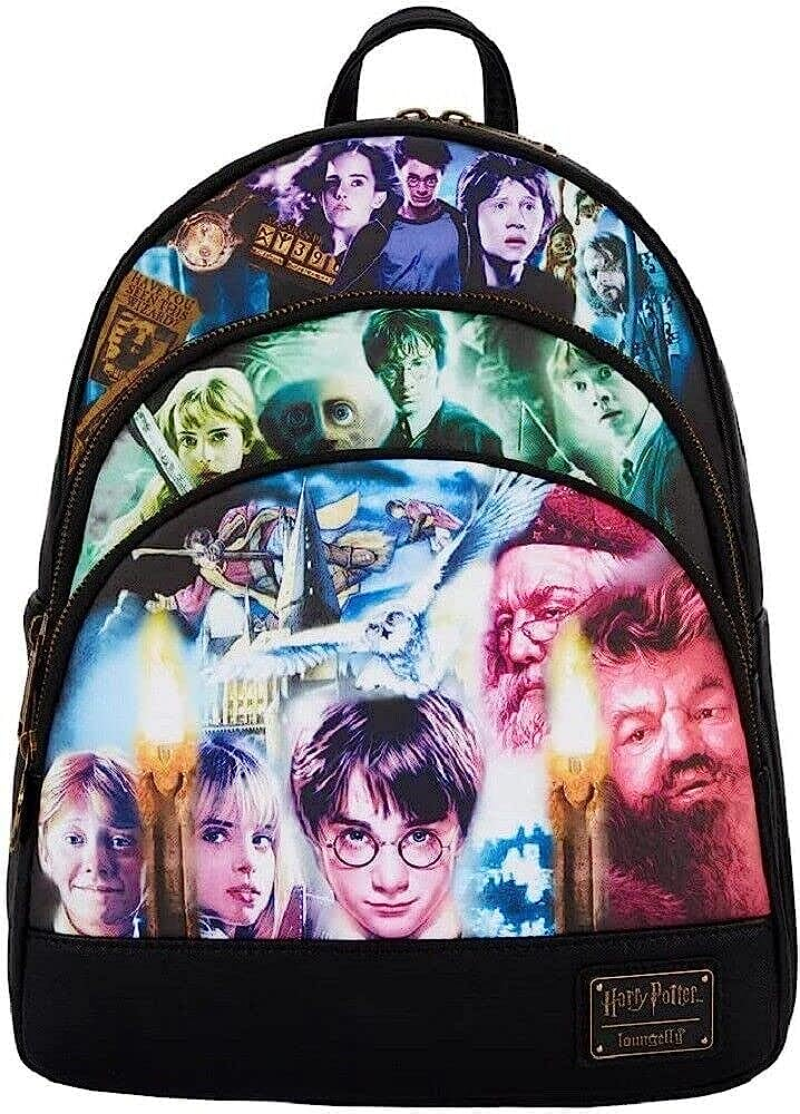 LOUNGEFLY HARRY POTTER: TRILOGY TRIPLE POCKET MINI BACKPACK