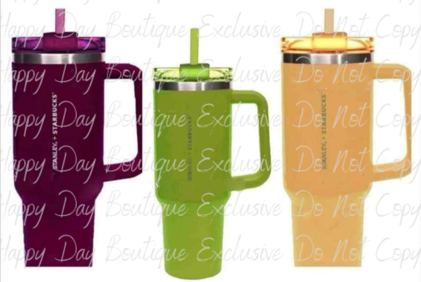 Stanley + Starbucks Lime, Aubergine, Mustard -Philippines Exclusives - Ready to Ship
