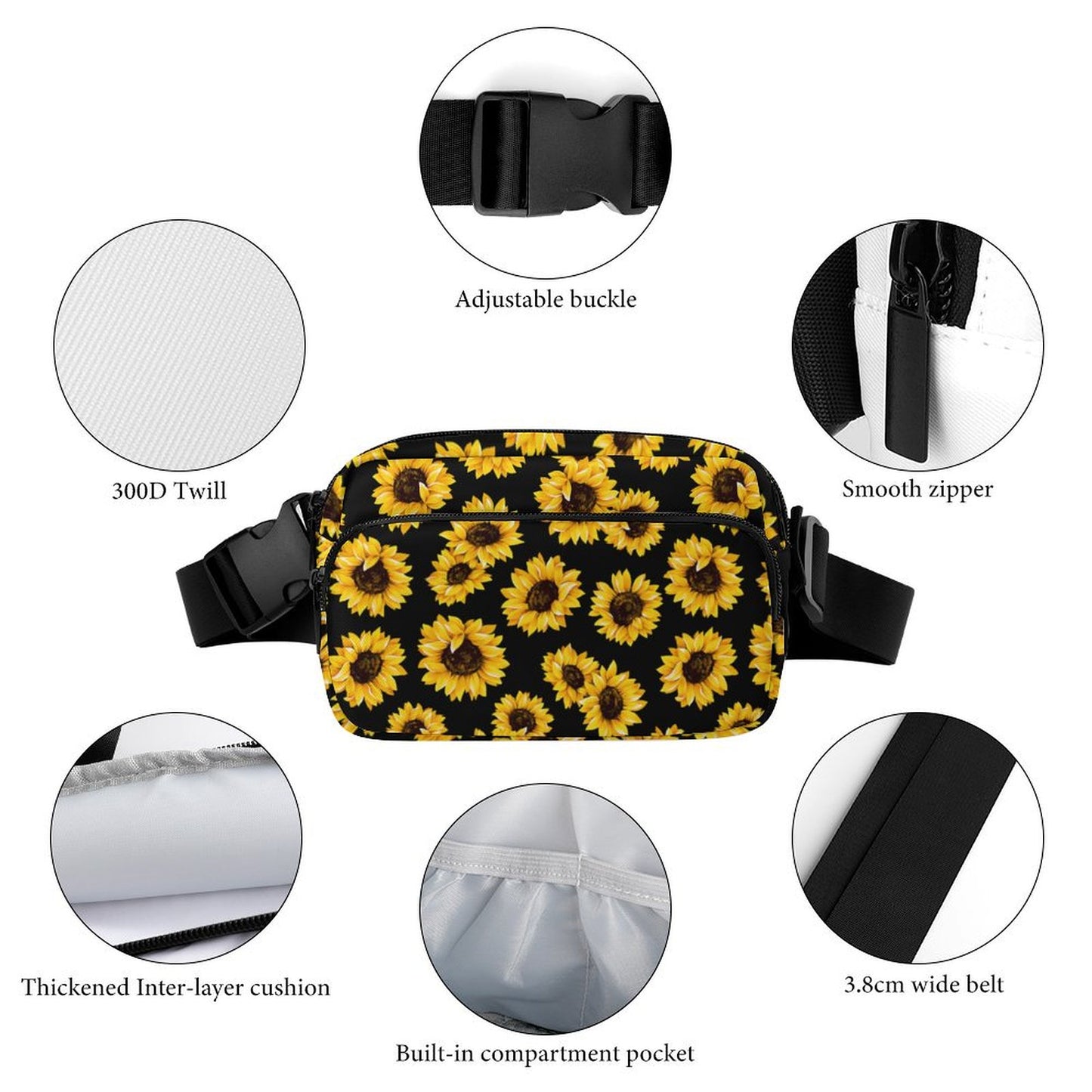 Sunflowers Fanny Pack- PREORDER