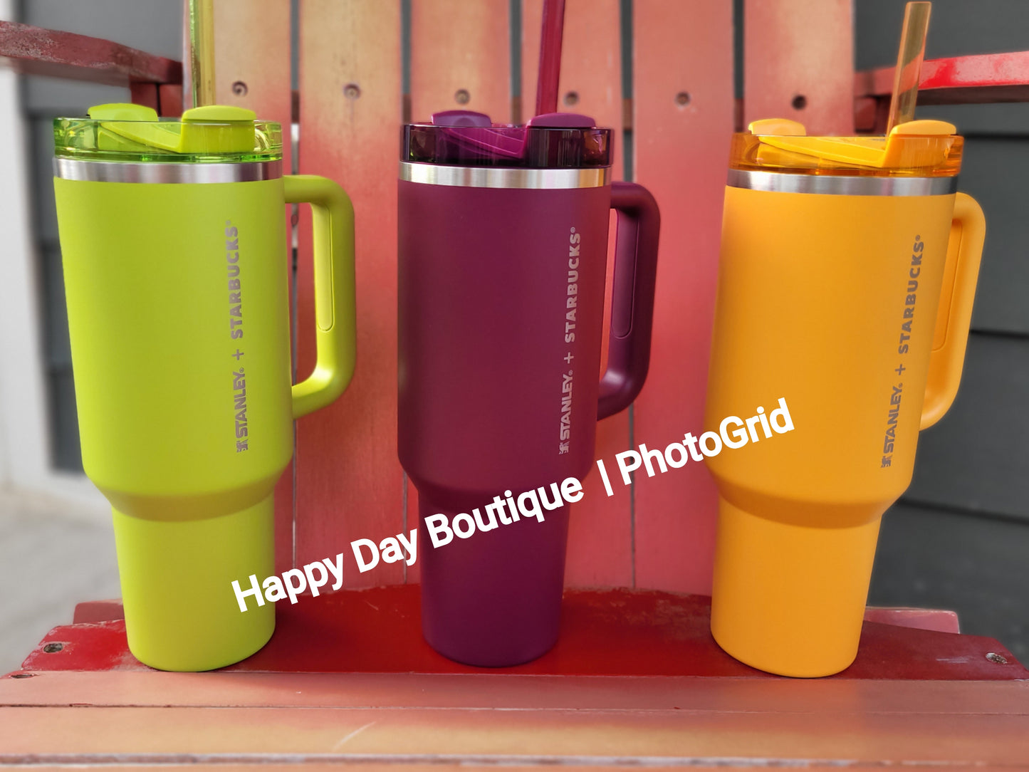 Stanley + Starbucks Lime, Aubergine, Mustard -Philippines Exclusives - Ready to Ship