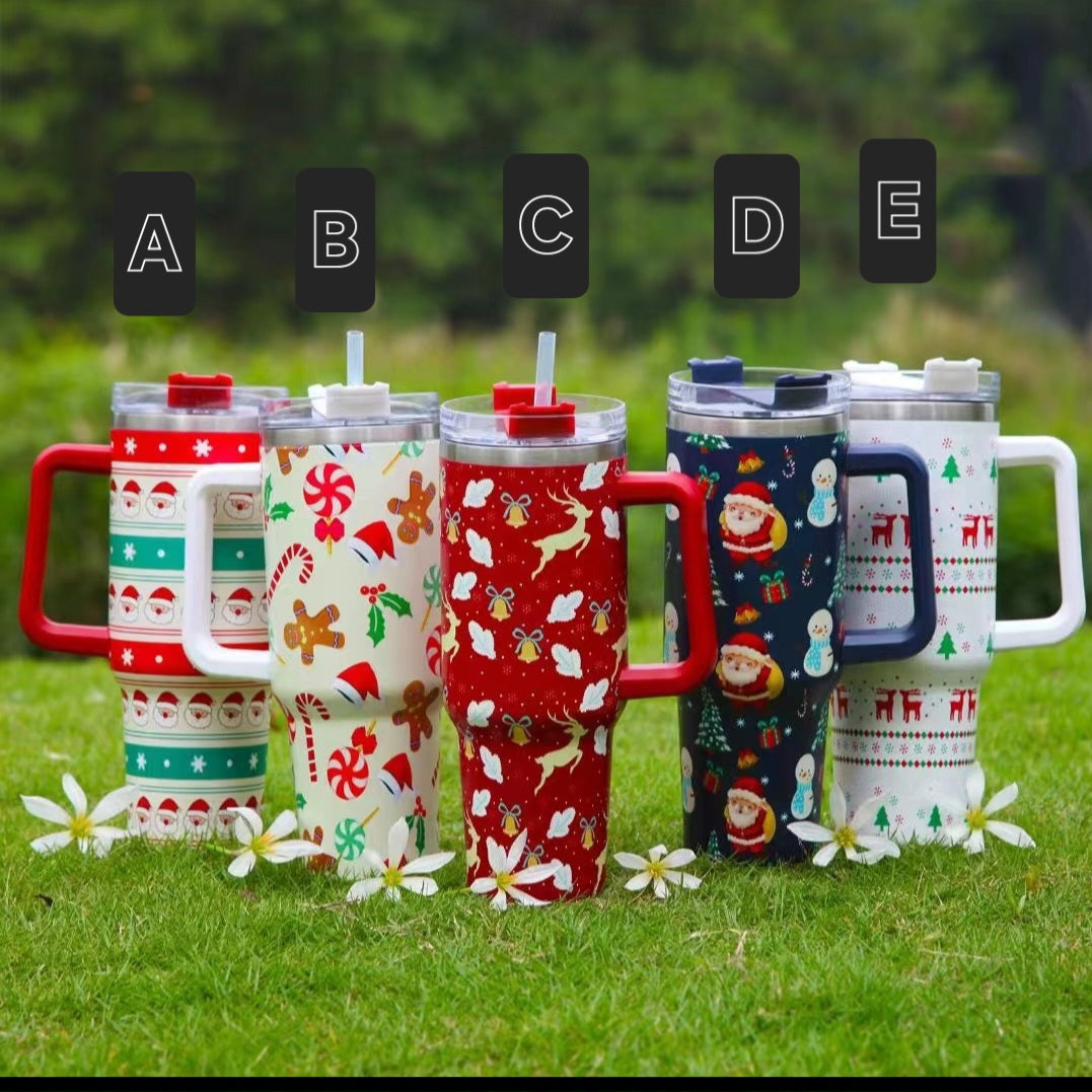 Christmas 40 Ounce Quencher Tumblers