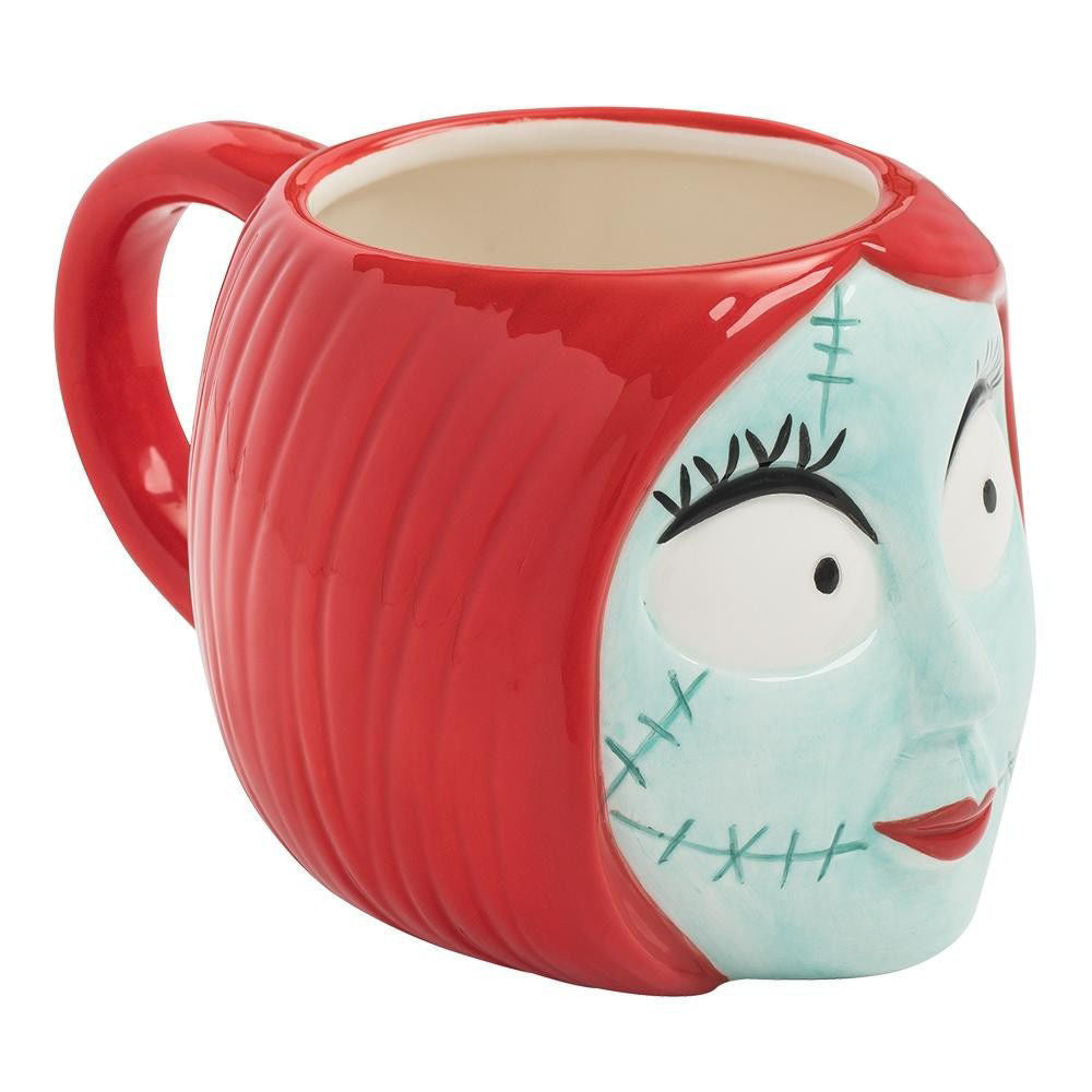 THE NIGHTMARE BEFORE CHRISTMAS SALLY 20 OZ. SCULPTED CERAMIC MUG