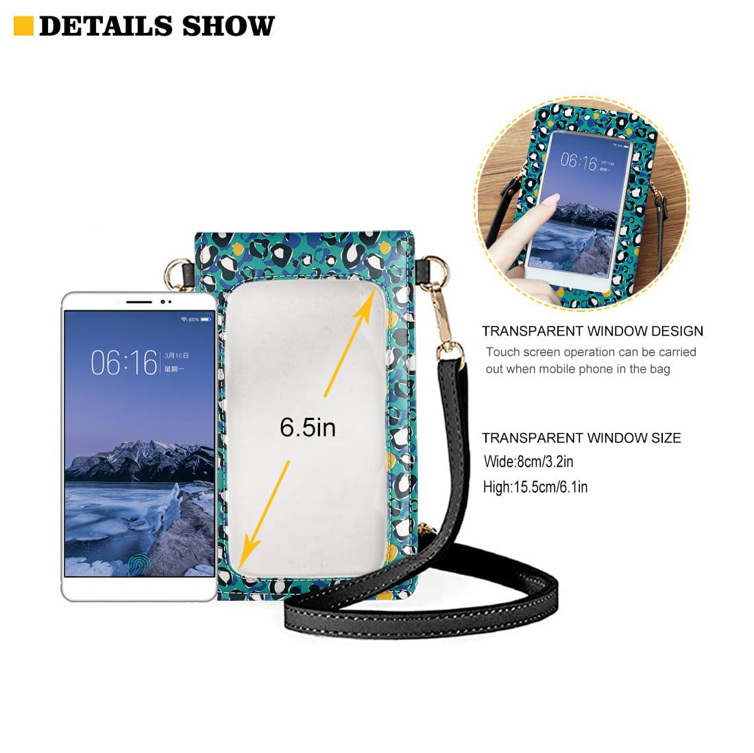 Tropical Turtles Phone Crossbody Bag