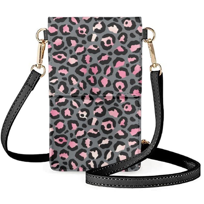 Pink leopard Phone Crossbody Bag Preorder - Closing 5/5 - ETA Early June
