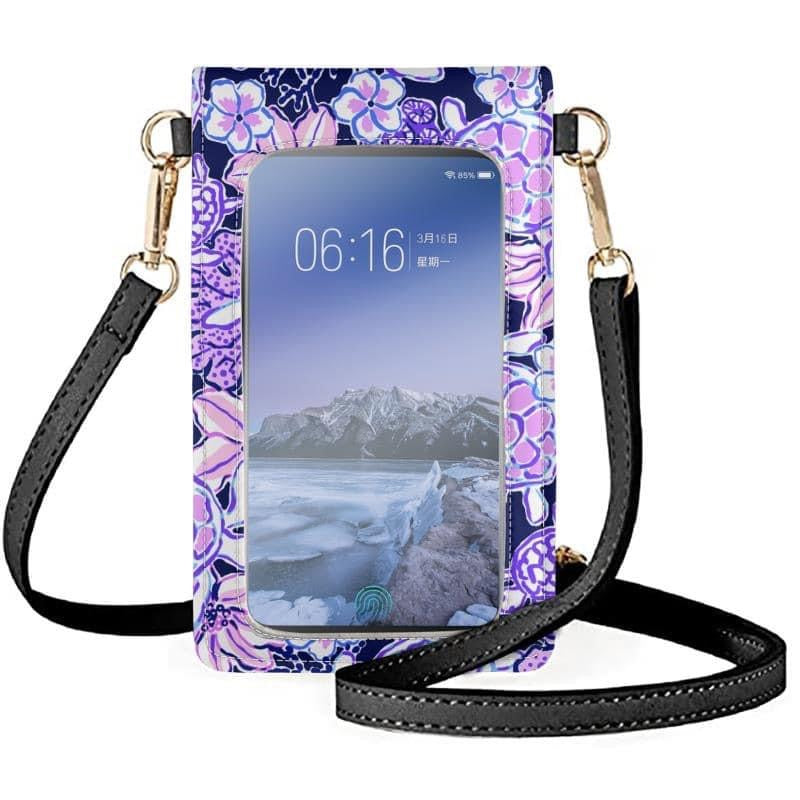 Tropical Turtles Phone Crossbody Bag