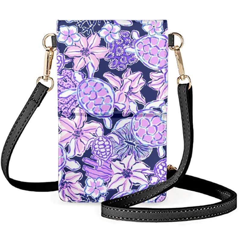 Tropical Turtles Phone Crossbody Bag