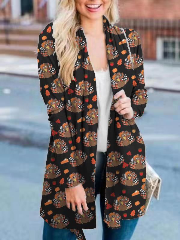 Plaid Turkey Cardigan
