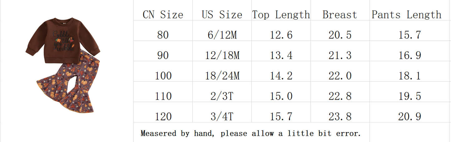 Thanksgiving Shirt and Pant set