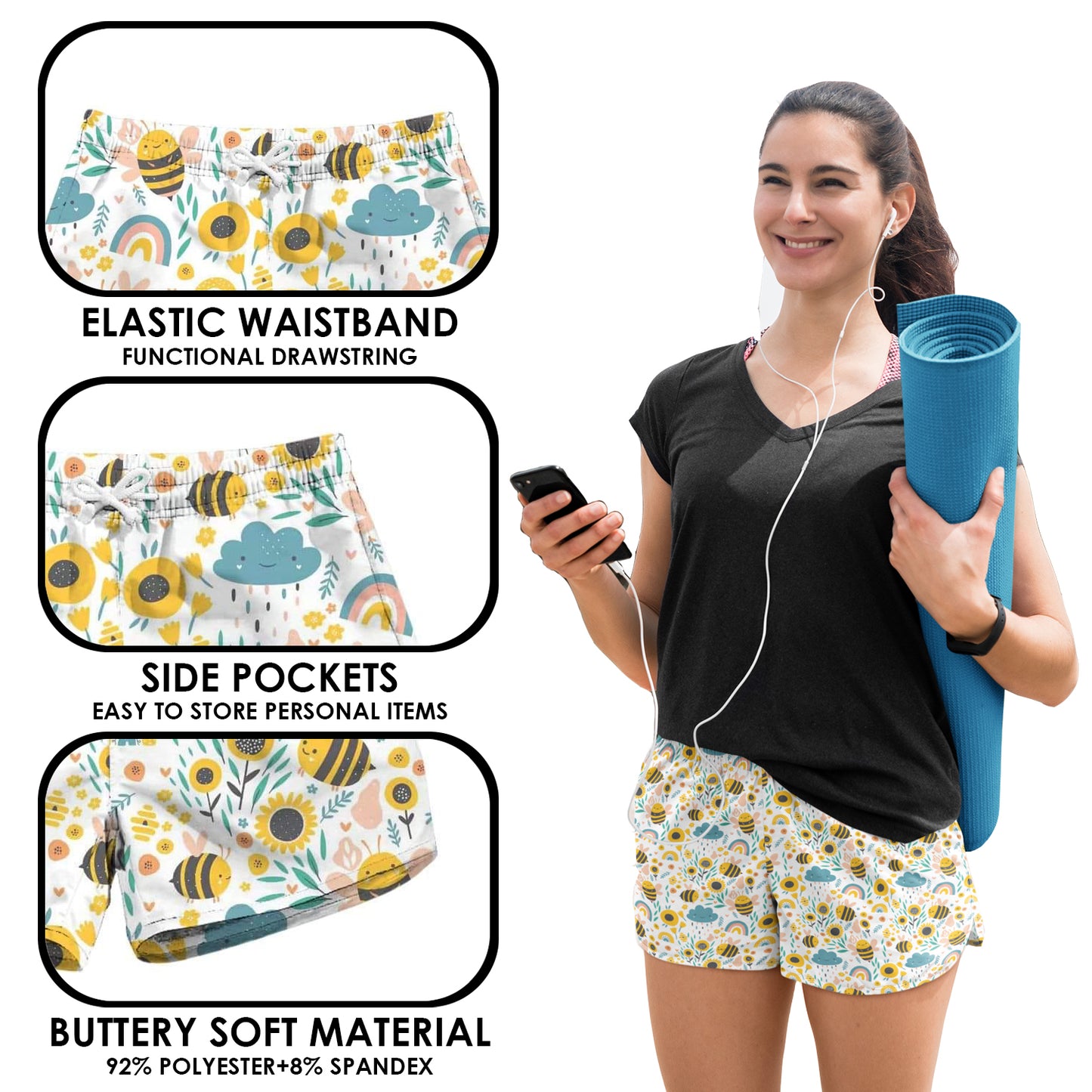 Spring Bees Shorts
