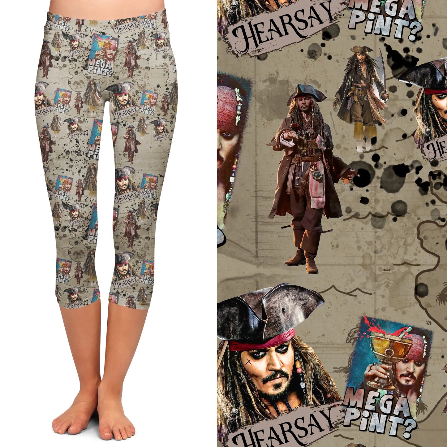 Hearsay Capri V-WAIST Leggings