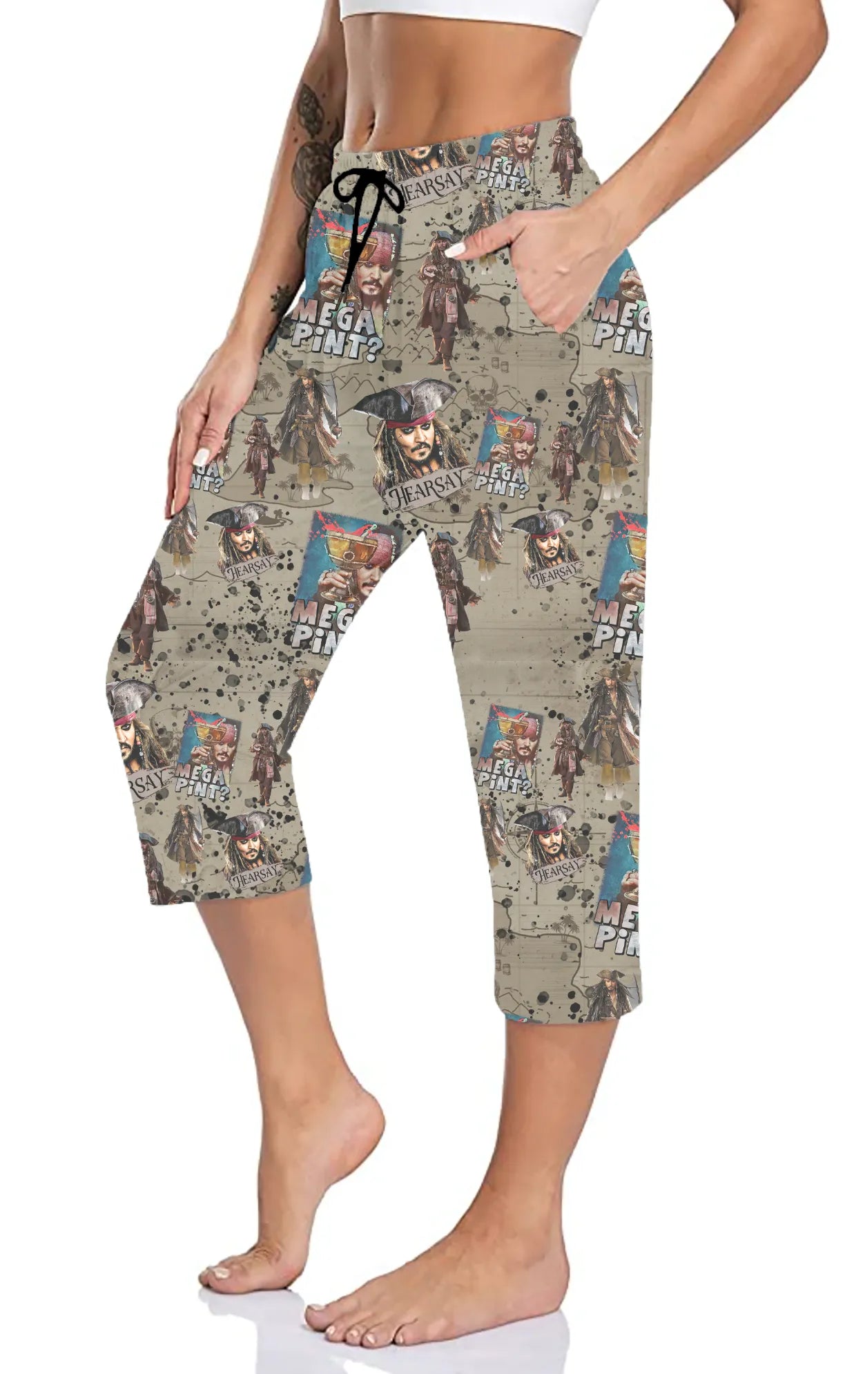 Hearsay Capri JOGGER Pants with Pockets