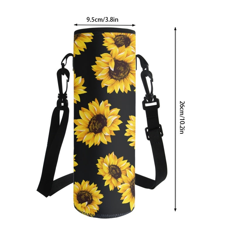 Sunflower Water Bottle Carrier Bag- - Preorder - ETA Early Aug. 2024