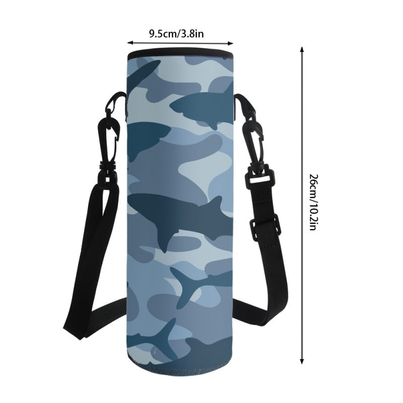 Shark Camo Water Bottle Carrier Bag- - Preorder - ETA Early Aug. 2024