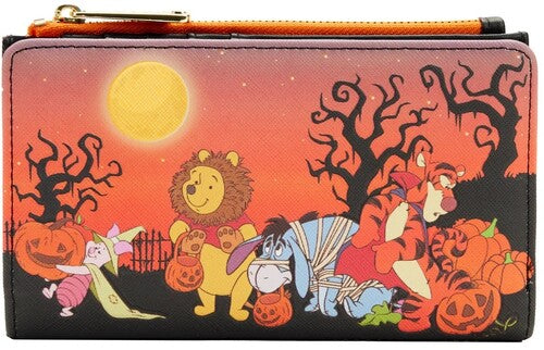LOUNGEFLY DISNEY: WINNIE THE POOH -HALLOWEEN GROUP FLAP WALLET