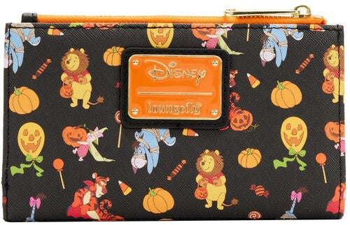 LOUNGEFLY DISNEY: WINNIE THE POOH -HALLOWEEN GROUP FLAP WALLET