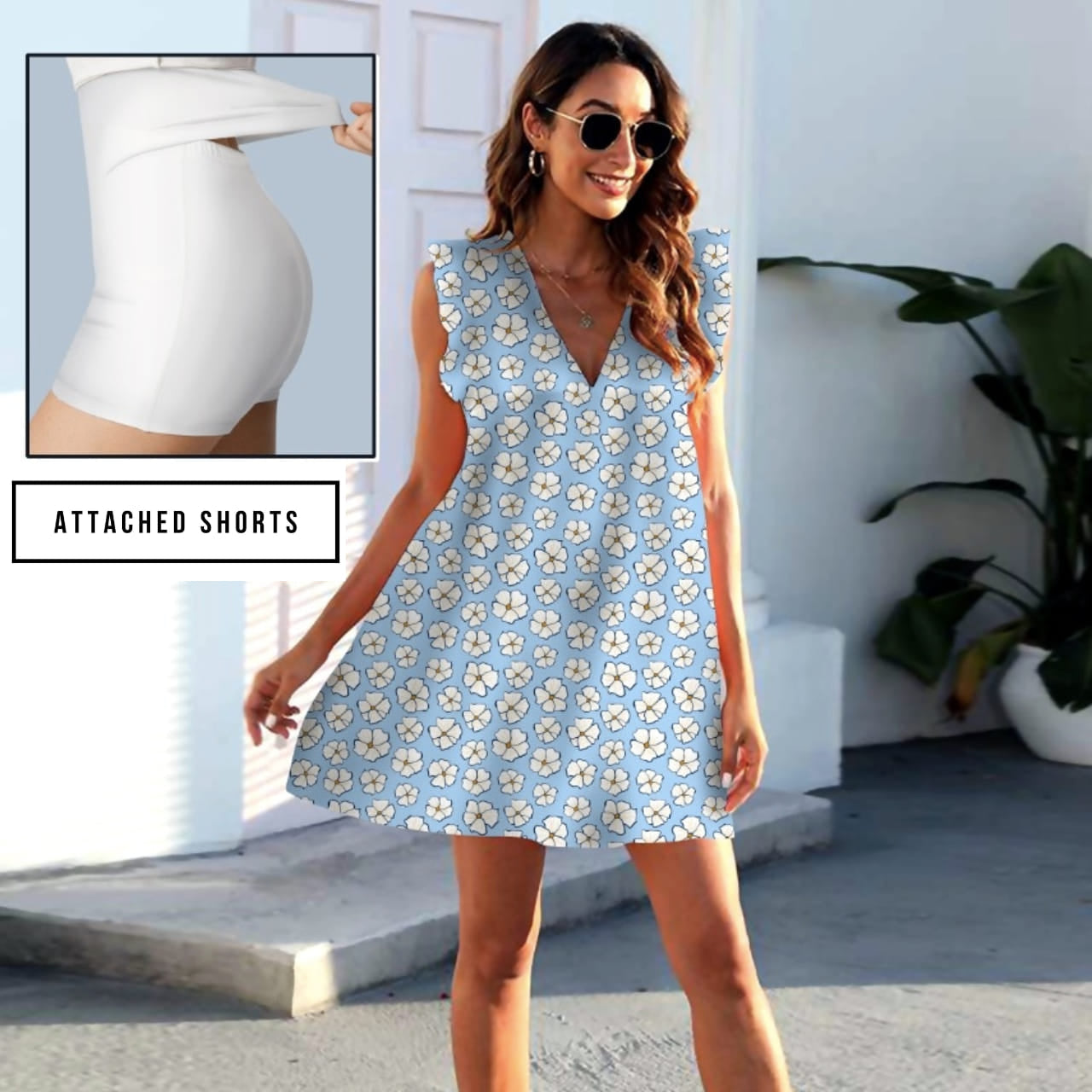 Daisies Pocket Dress with Shorts - PREORDER - ETA MID JUL