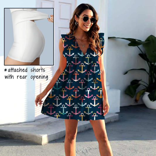 Anchors Pocket Dress with Shorts - PREORDER - ETA MID JULY