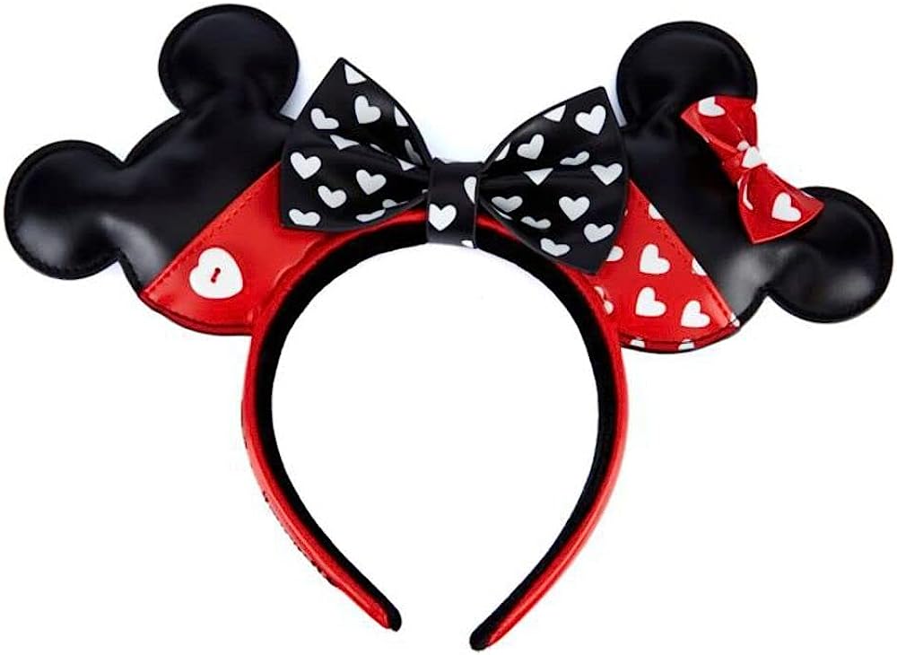 LOUNGEFLY DISNEY: MICKEY AND MINNIE VALENTINES HEADBAND