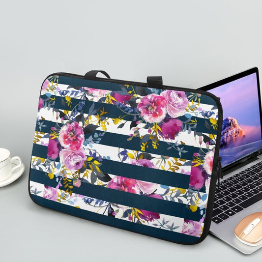 Floral Stripes Laptop Case - Preorder - ETA Early Aug. 2024