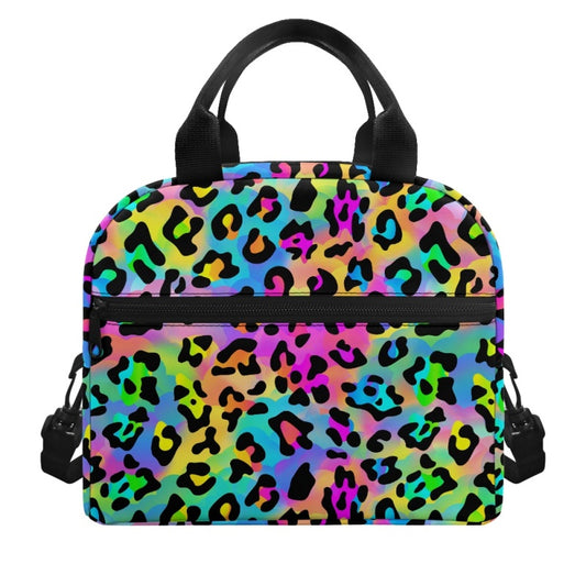 Rainbow Leopard Lunch Tote - Preorder - ETA Early Aug. 2024