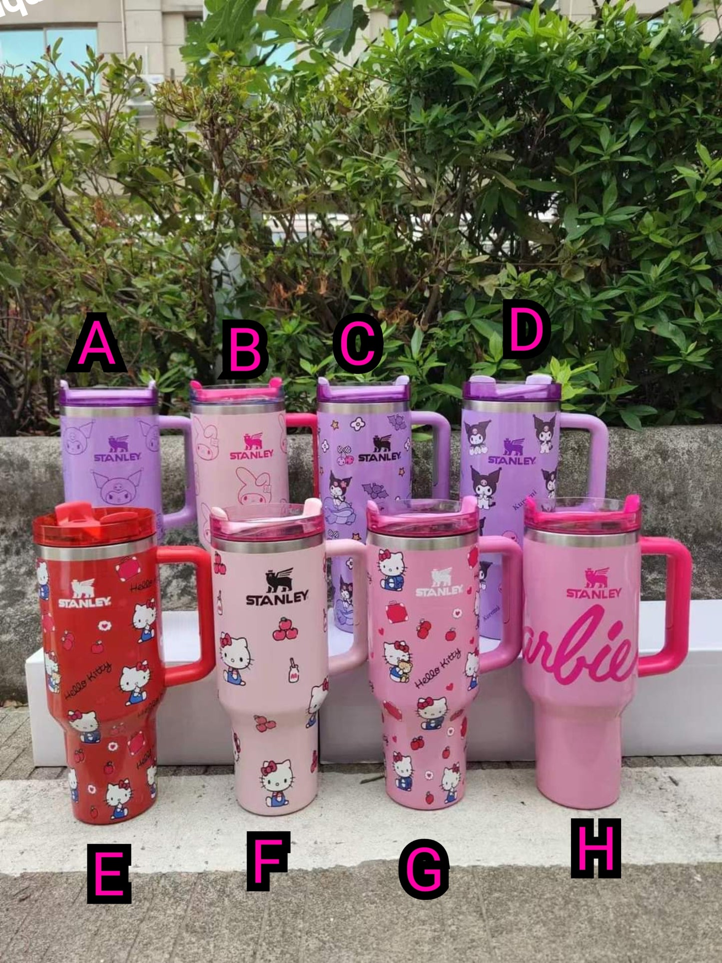 40 ounce Kitty and Barbie Tumblers