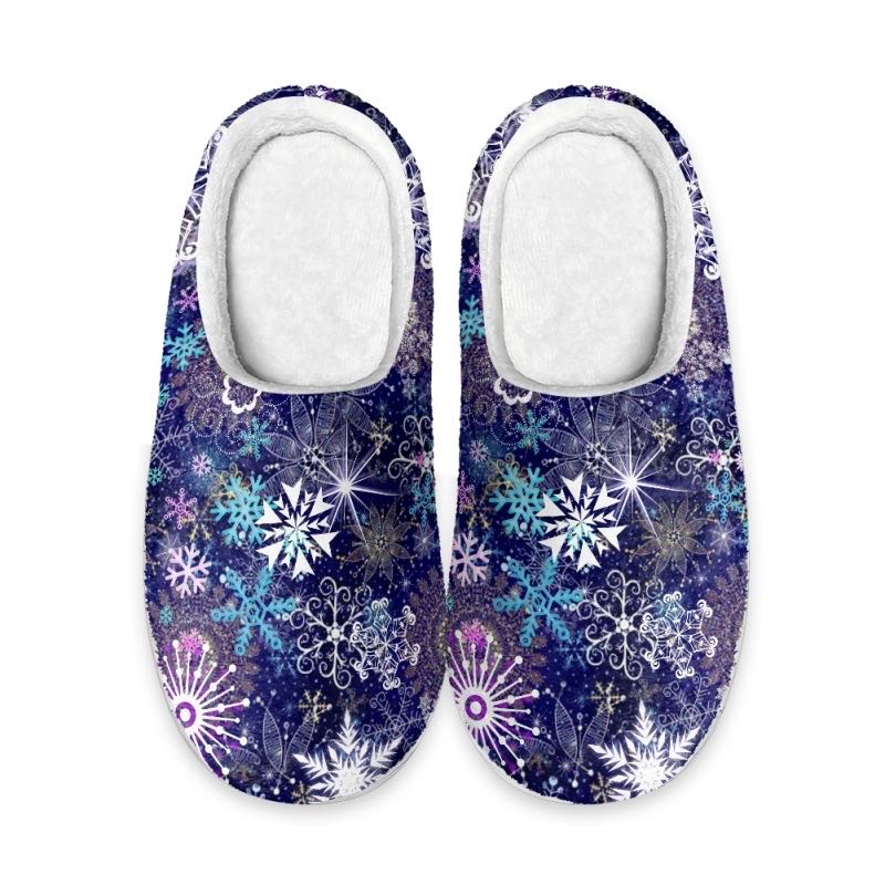 Snowflake Slippers (Full Heel)