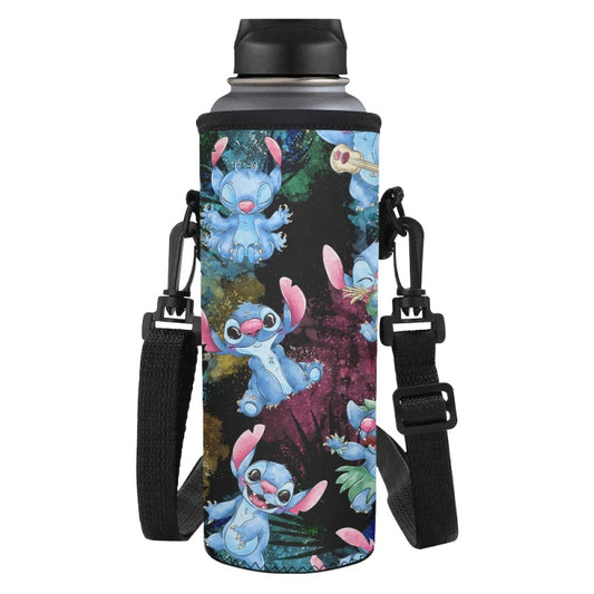 Blue Alien Water Bottle Carrier Bag- - Preorder - ETA Early Aug. 2024