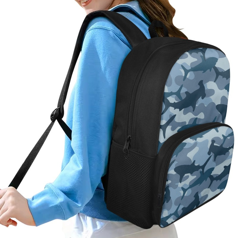 Shark Camo Bookbag - Preorder - ETA Early Aug. 2024