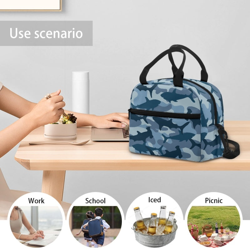 Shark Camo Lunch Tote - Preorder - ETA Early Aug. 2024