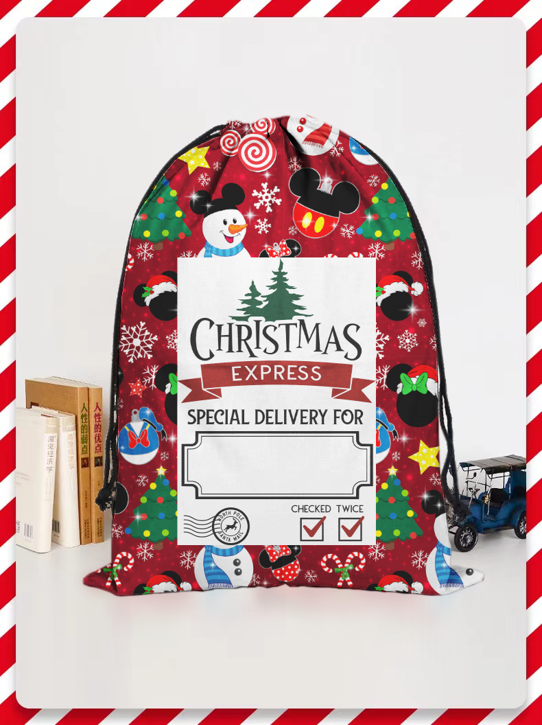 Christmas Mickey Santa Sack