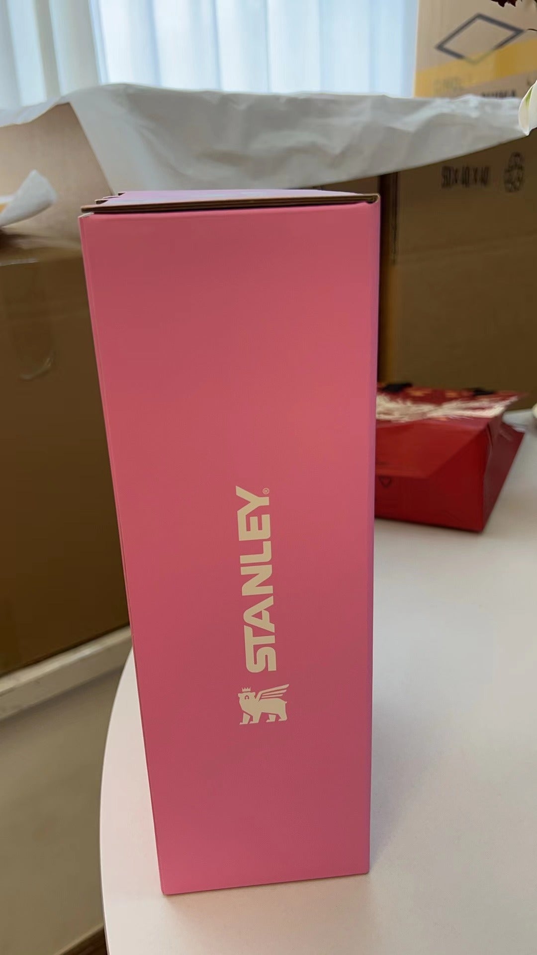 Authentic Pink Valentine Stanley Tumbler, 30 ounce - China Release