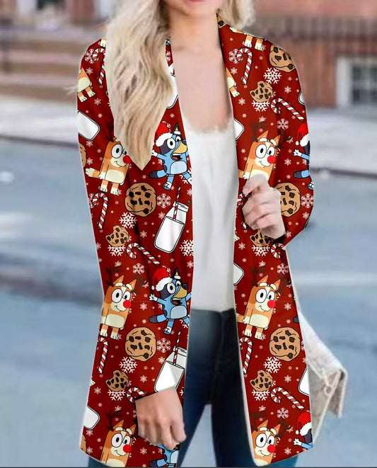 Christmas Bluey Cardigan - Preorder- ETA Late Oct. 2025