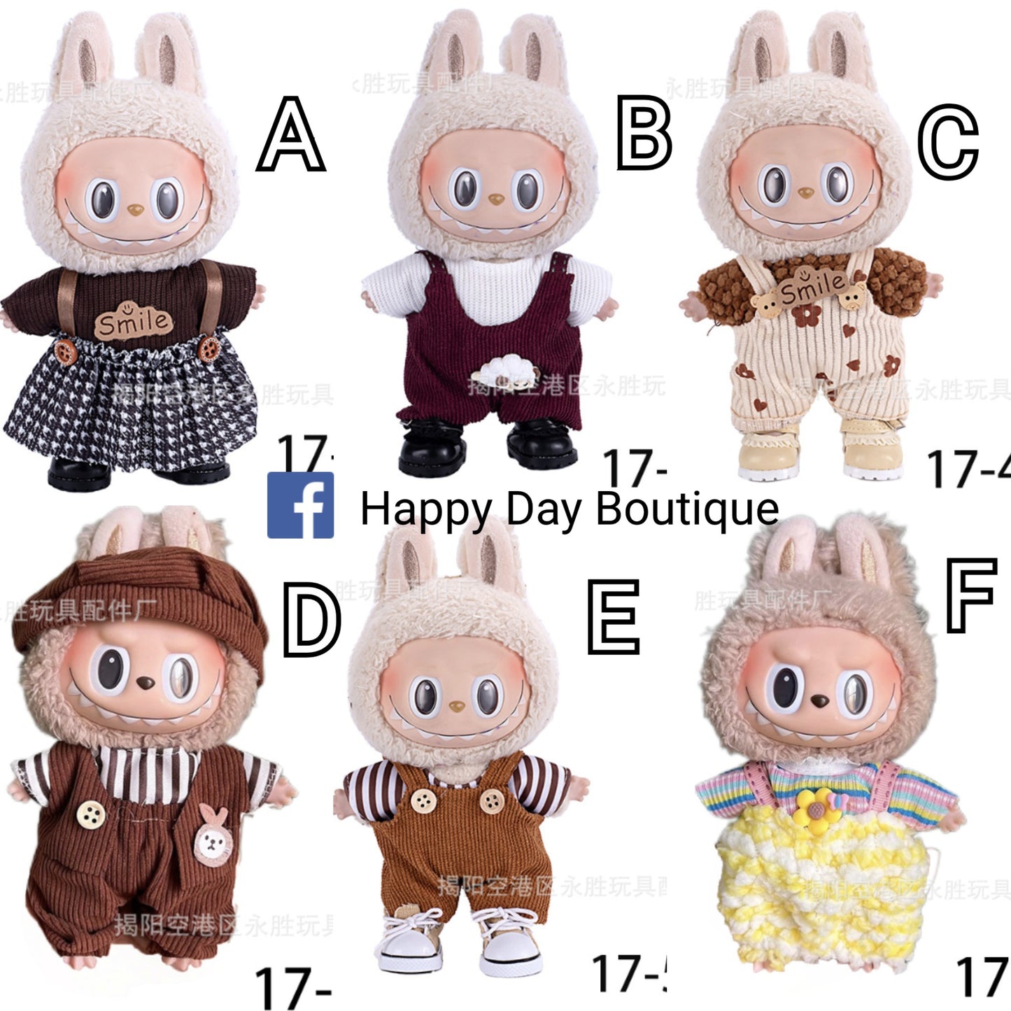 Labubu Clothing - 2 to 3 week ETA