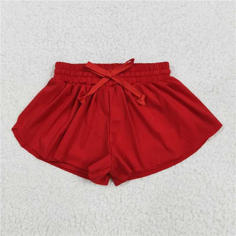 Solid shorts w/ shorts