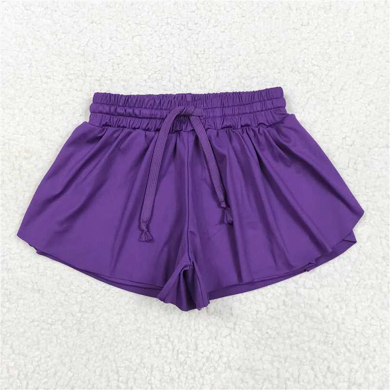 Solid shorts w/ shorts