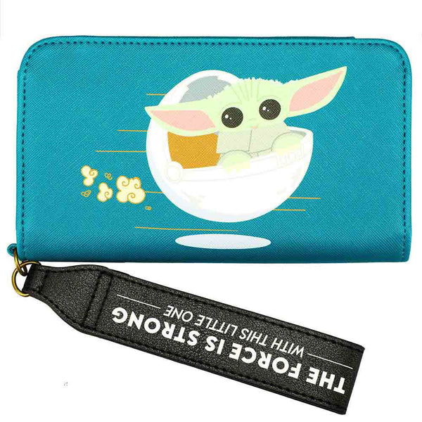 STAR WARS THE MANDALORIAN GROGU PHONE WALLET WRISTLET