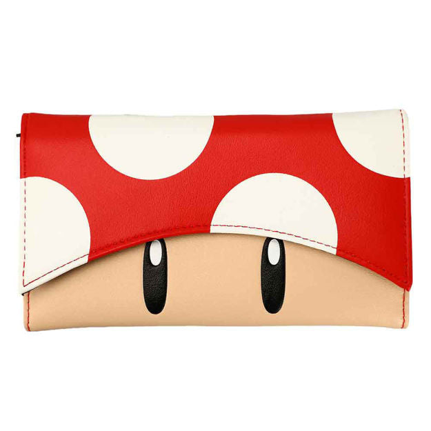 SUPER MARIO SUPER MUSHROOM BI-FOLD WALLET- preorder