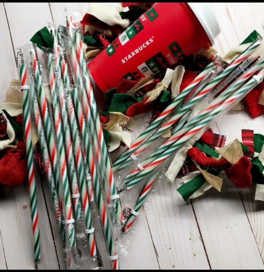 Starbucks Holiday Straws