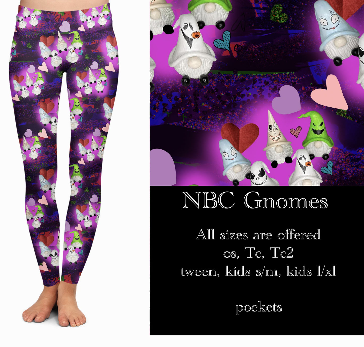 NBC Gnomes Full Leggings w/Pockets