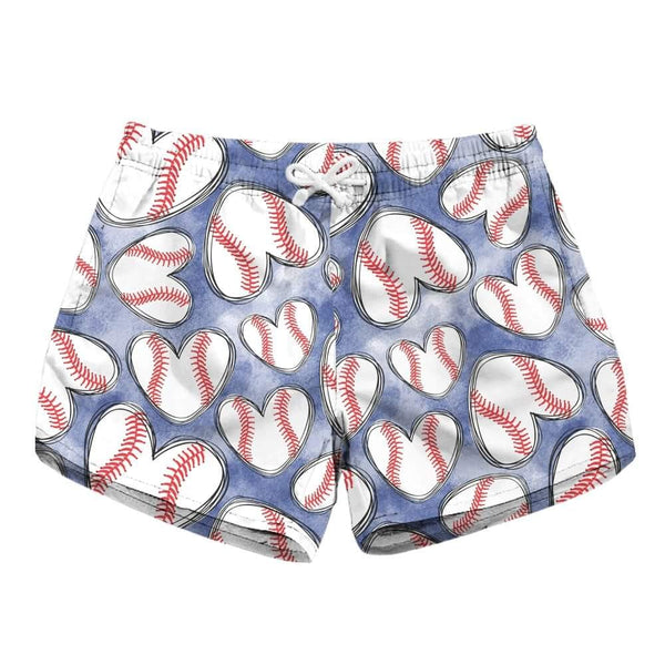 Baseball Hearts Shorts