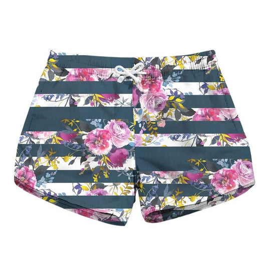Floral Striped Shorts