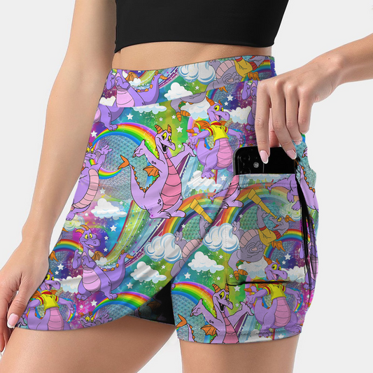 Kids Purple Dragon Skort