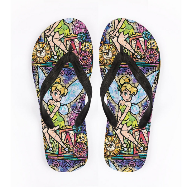 Stained Glass Fairy Flip Flops Preorder - Closing 3/28 - ETA early May