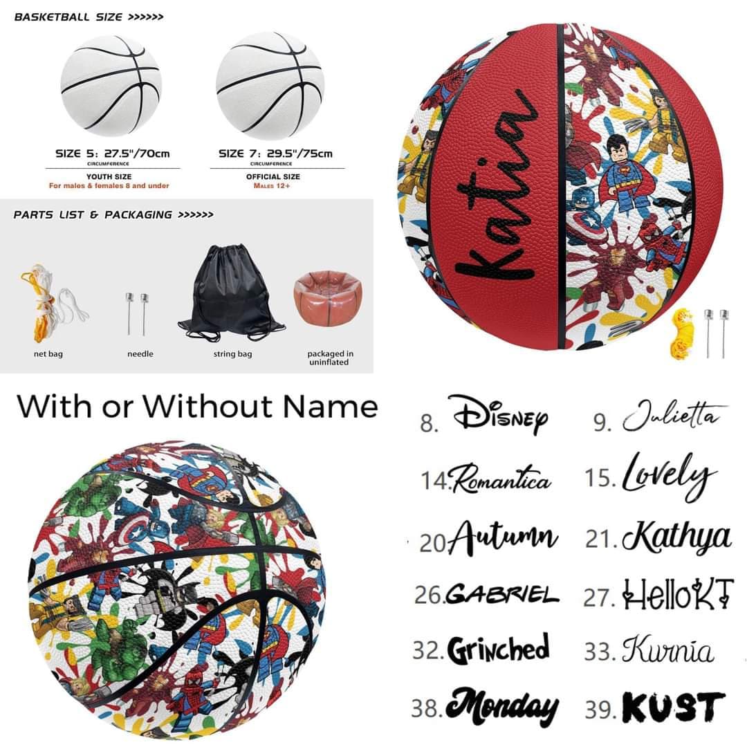 Personalized Basketball for kids, Custom Basketball for kid's gift - you chose print idea!