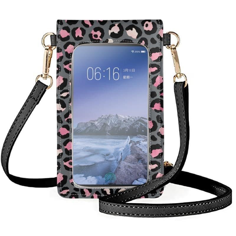 Pink leopard Phone Crossbody Bag Preorder - Closing 5/5 - ETA Early June