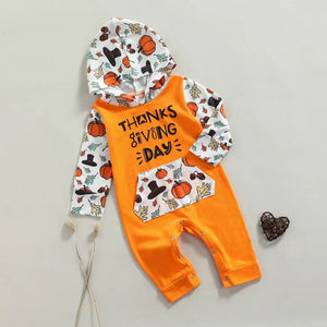 Baby's  Thanksgiving Romper Outfit