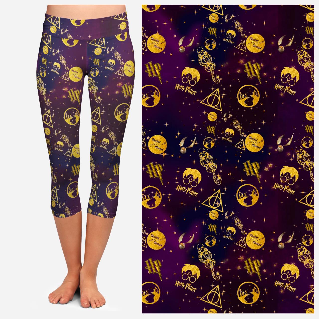 Golden Potter V-WAIST Capri Leggings