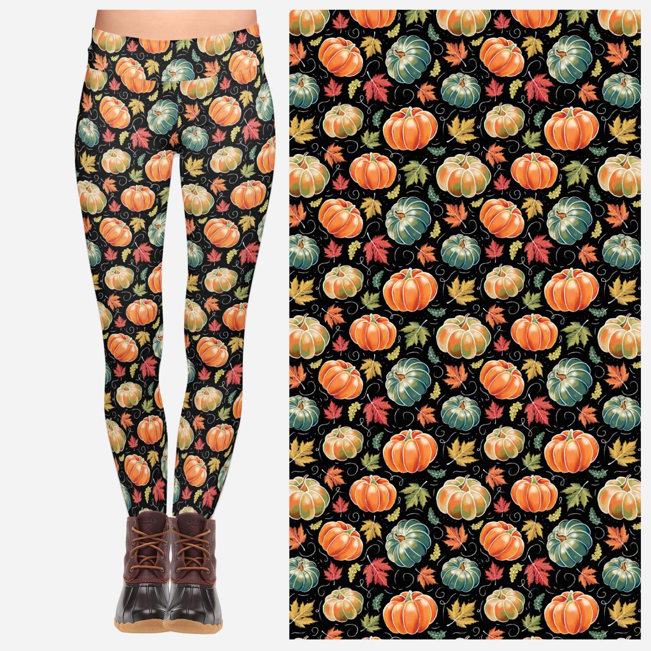 Fall Pumpkins Leggings - Ready to Ship!