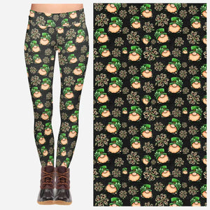 Shamrock Gnomes Leggings w/Pockets