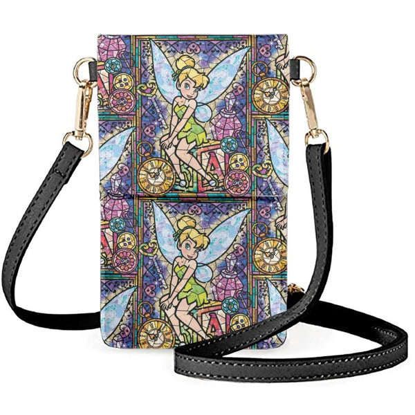 Stained Glass Fairy Phone Crossbody Bag